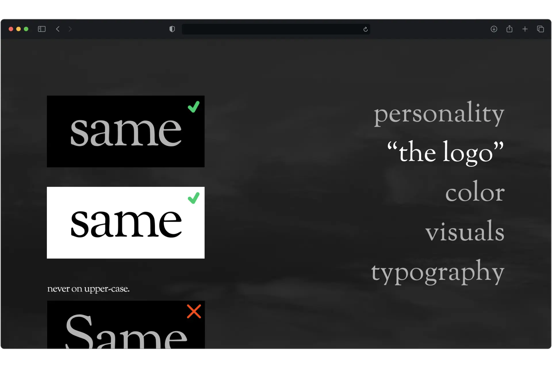 Preview of Brand guidelines project